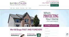 Desktop Screenshot of bayoucajunpest.com